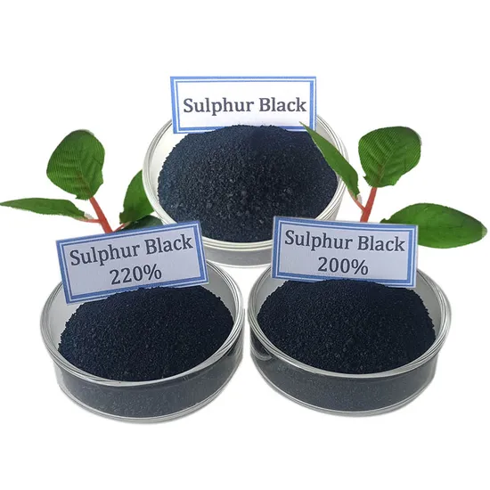 Colorant de soufre noir de haute qualité Noir de soufre 1 pour colorant textile Br220 % %